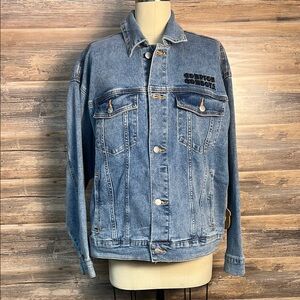 Compton Cowboys x Forever 21 Oversized Embroidered Jean Jacket NWT